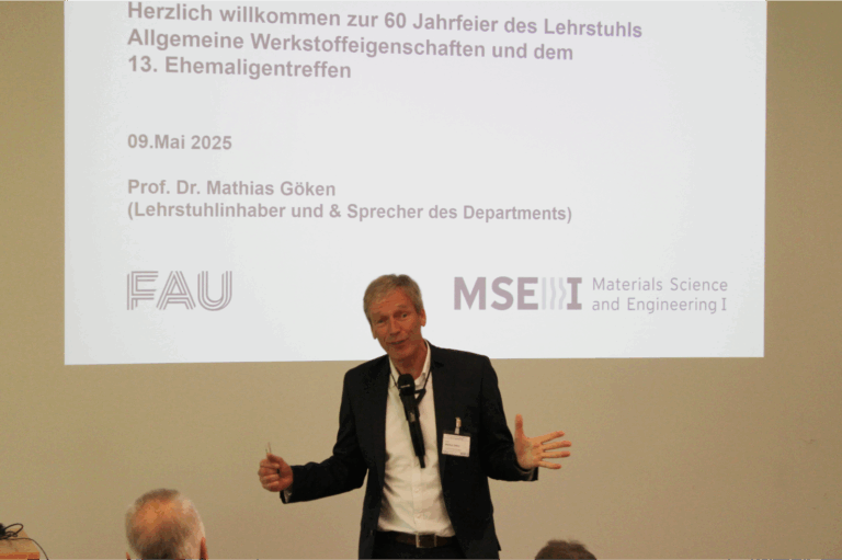 13. Ehemaligentreffen und 60. Jubiläum des Lehrstuhls für Allgemeine Werkstoffeigenschaften